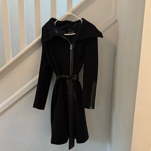 Mackage Black Belted Coat